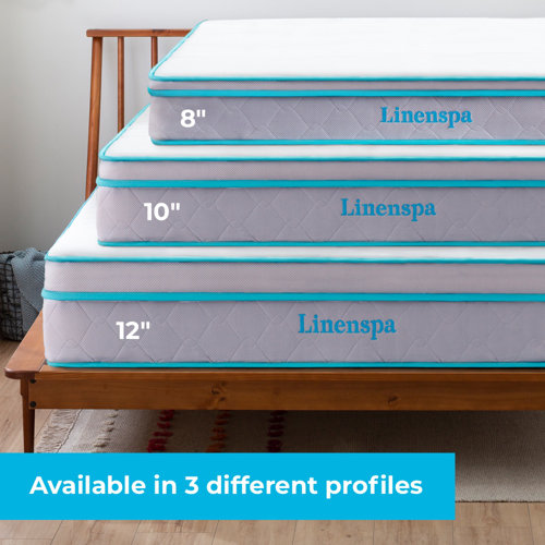 LinenspaEssentials Linenspa Essentials 10 In. Medium Gel Memory Foam Hybrid Mattress & Reviews